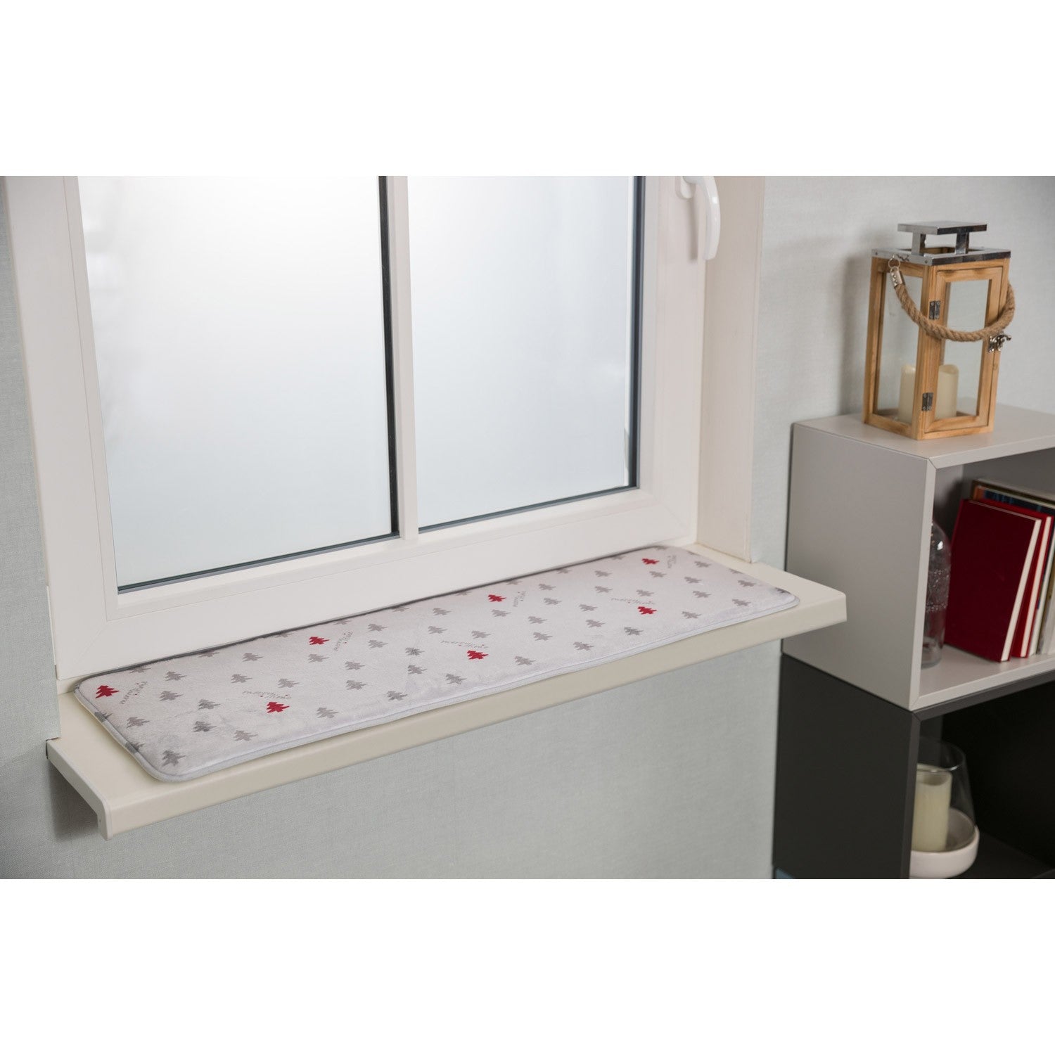 Alfombrilla Nivia de Navidad para el alféizar de la ventana. Con funda de felpa suave, relleno de gomaespuma y base antideslizan