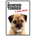 Señal A5 'Border Terrier - Lives Here'
