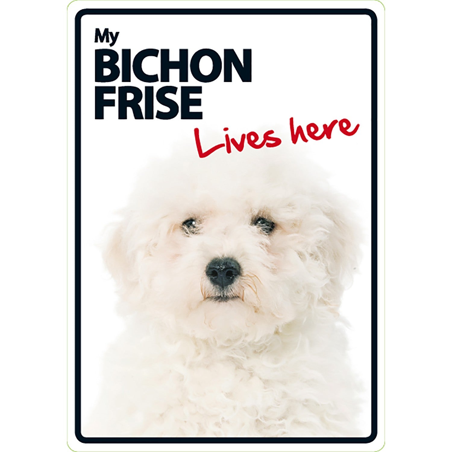Señal A5 'Bichón Frise - Lives here'