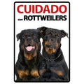 Señal A5 'Cuidado con Rottweilers'