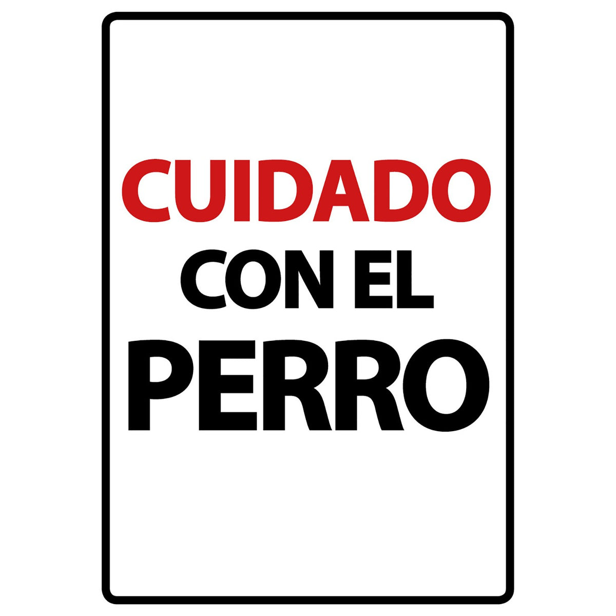 Señal A5 'Cuidado con el Perro'