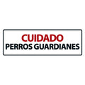 Señal Horizontal 'Peligro Perros Guardianes'