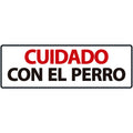 Señal Horizontal 'Cuidado con el Perro'