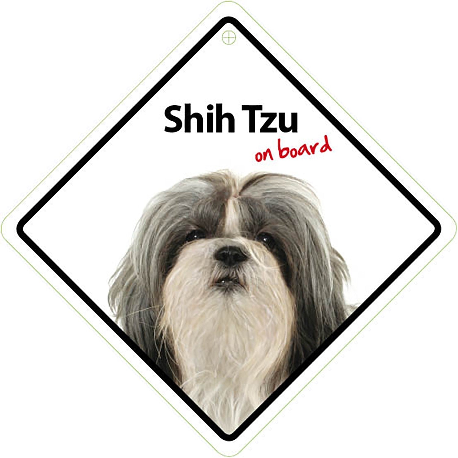 Señal con Ventosa 'Shih Tzu on Board'