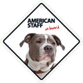 Señal con Ventosa 'American Pit Bull on Board'
