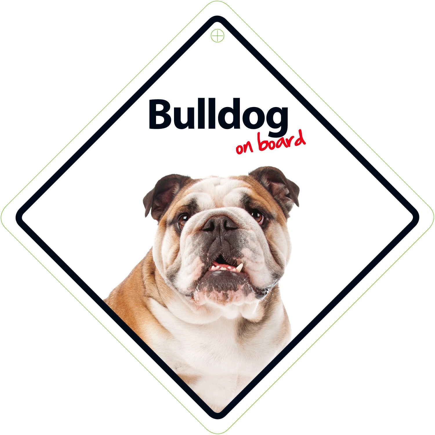 Señal con Ventosa 'Bulldog on Board'