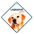 Señal con Ventosa 'Labrador on Board'