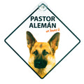 Señal con Ventosa 'Pastor Alemán on Board'
