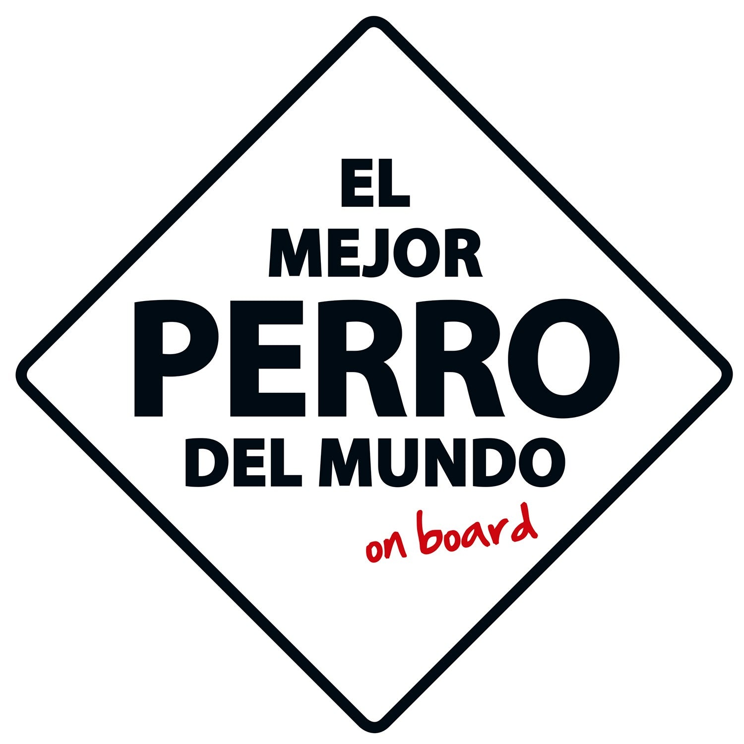 Señal con Ventosa 'Mejor Perro del Mundo on Board'