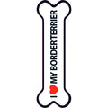 Señal-Hueso Magnético 'I Love my Border Terrier'