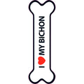 Señal-Hueso Magnético 'I Love my Bichón'