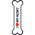 Señal-Hueso Magnético 'I Love my Husky'
