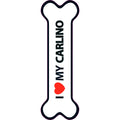Señal-Hueso Magnético 'I Love my Carlino'