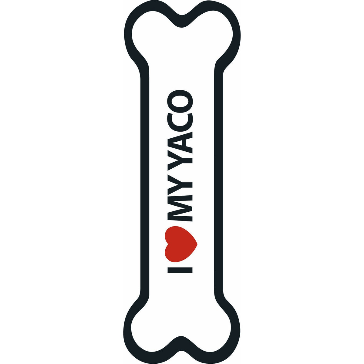 Señal-Hueso Magnético 'I Love my Yaco'