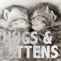 Tarjeta B/N Gatitos 'Hugs & Kittens'