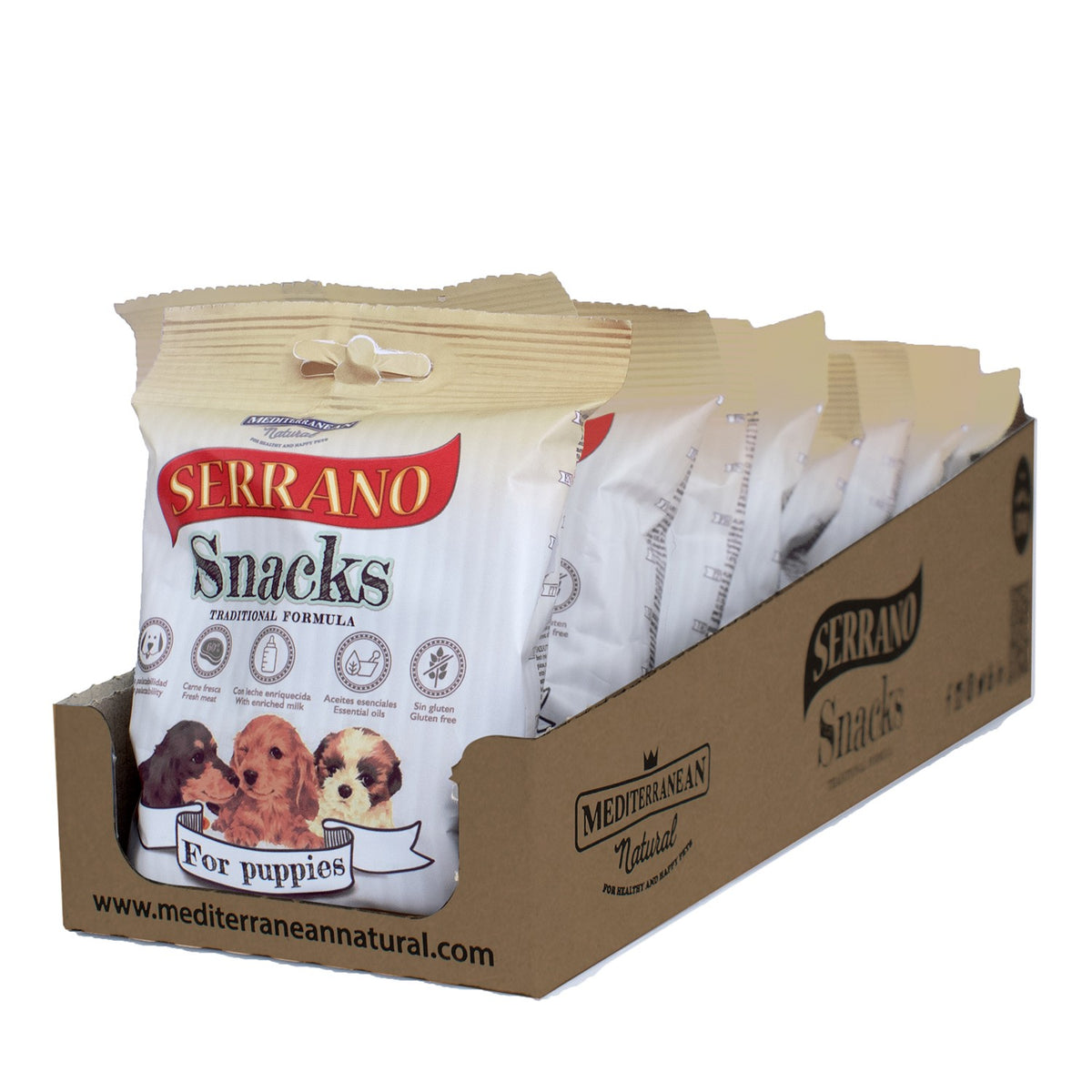 Snacks Serrano Especial Cachorros - Pack de 12 unidades