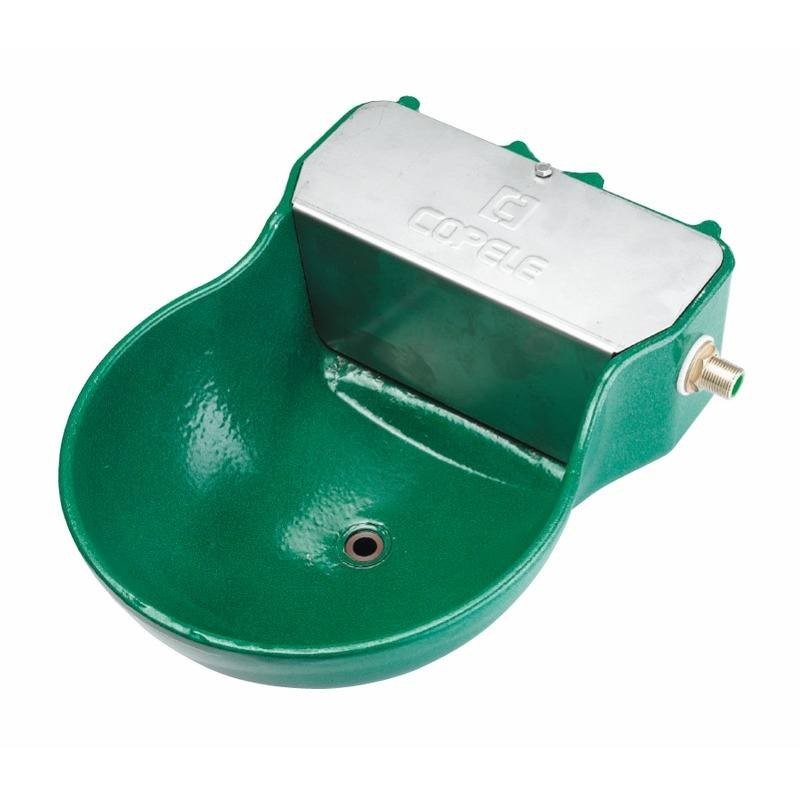 Bebedero automático para caballos pintado verde Copele