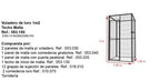 Voladero para loros IMOR 1 m² con techo de malla – vista 2