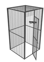 Voladero para loros IMOR 1 m² con techo de malla – vista 3