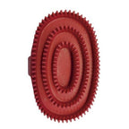 Cepillo de goma oval rojo