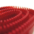 Cepillo de goma oval rojo