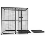 Voladero para loros IMOR 2 x 1 m con ruedas – vista 2