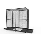 Voladero para loros IMOR 2 x 1 m con ruedas – vista 3