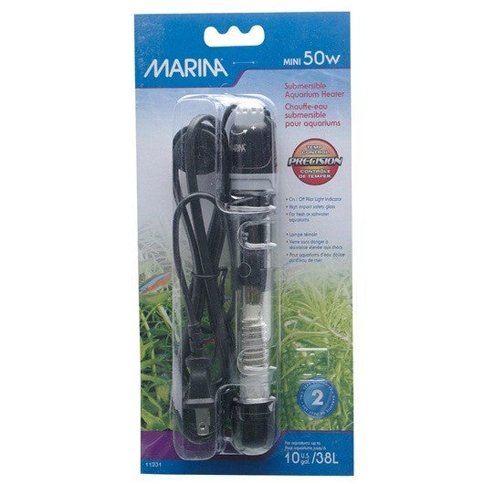 Marina Calentador Sumergible, Mini 50W, 15cm