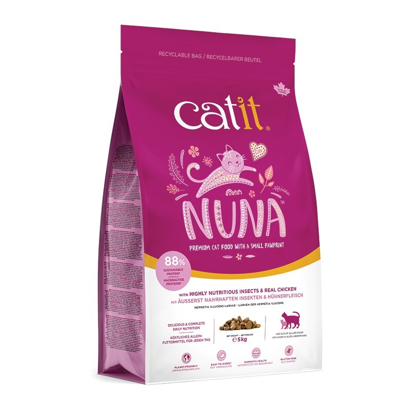 Pienso Catit Nuna Gatos Insecto y Pollo 5kg
