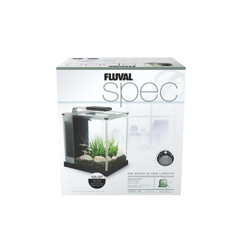 Fluval Spec Nano Acuario Negro, 10L