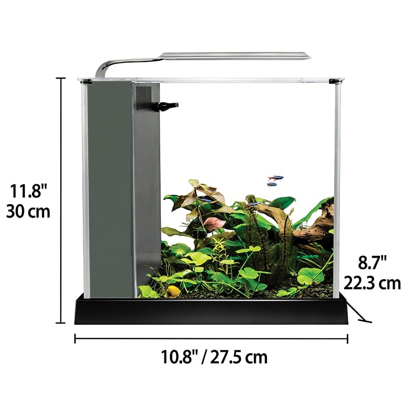 Fluval Spec Nano Acuario Negro, 10L