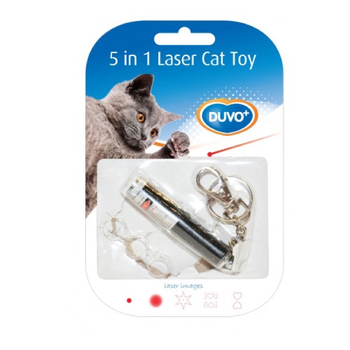 DUVO PUNTERO LASER GATOS 5 POSICIONES 13 x 2,5 x 1,5 CM
