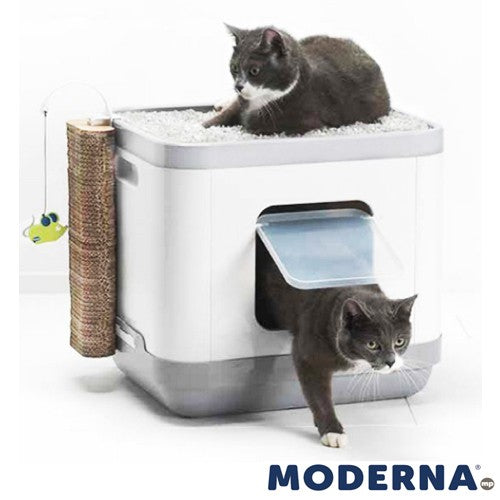Moderna casa para gatos CatConcept con cojín y rascador
