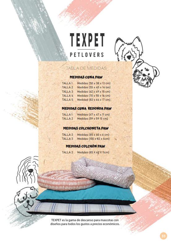 Texpet lote Paw surtido 13