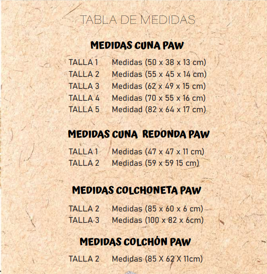 TEXPET JUEGO 3 CUNA PAW LONETA PEQUEÑAS T-1-2-3
