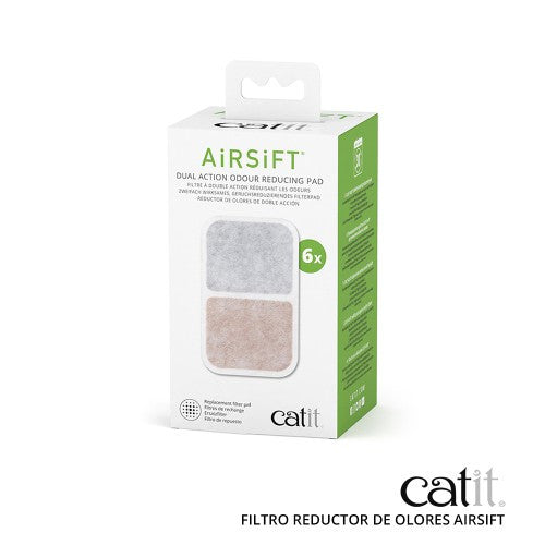 Catit AiRSiFT Filtro de Repuesto, 6uds