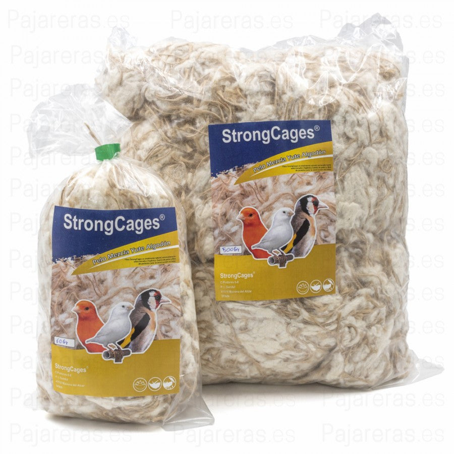 Pelo mezcla yute y algodón 1 Kg
