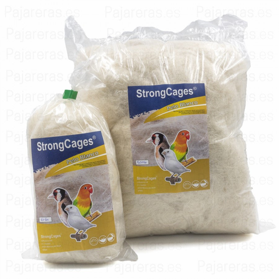 Pelo Blanco de Cabra para nidos 1 kg