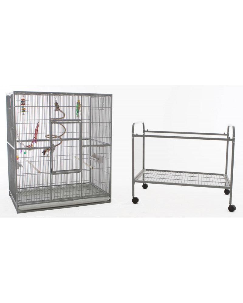 Voladero para pájaros Eco Black Sun Cages - jaula de vuelo negra para exterior