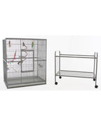 Voladero para pájaros Eco Black Sun Cages - jaula de vuelo negra para exterior