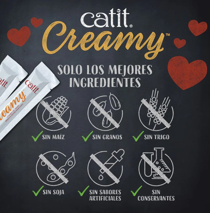 Catit Creamy Pollo y Cordero, 50x10g