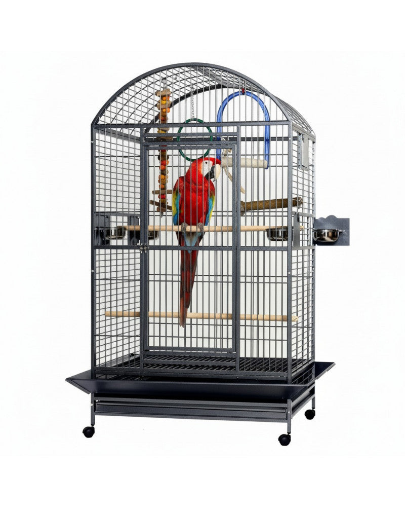 Jaula para loros Sun Cages Castle de 101x76x195 cm con comederos giratorios