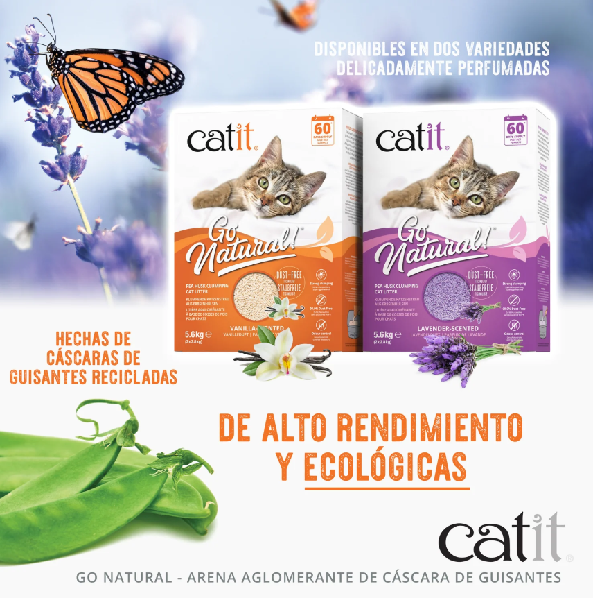 Catit Go Natural! Arena Guisantes, Vainilla 14L