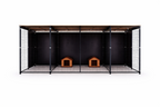 Batería de perreras modulares IMOR 4 x 2 m con 3 boxes – vista 2
