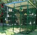 Voladero de jardín de 4 m2 (2x2 metros) para canarios, periquitos y ninfas