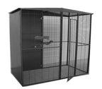Voladero para loros IMOR 2 x 1 m con techo a dos aguas – vista 2