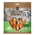 Rolls grandes envueltos en pollo para perros Zoë Better Bones Pack de 10 12