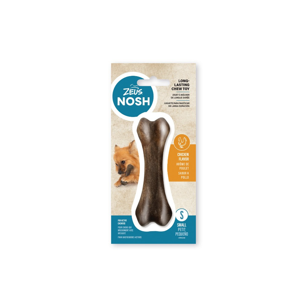 Hueso mordedor con aroma para perro Zeus Nosh Strong 15cm