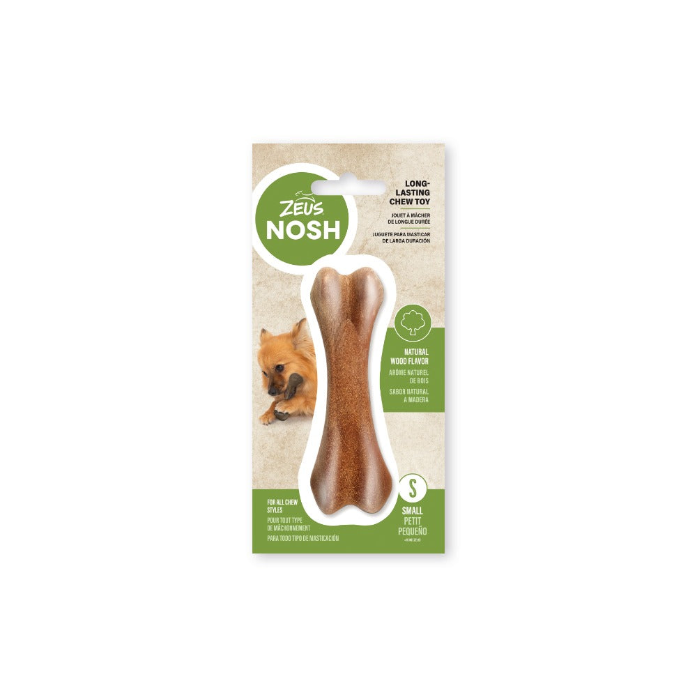 Hueso mordedor de madera y nylon Zeus Nosh 18cm
