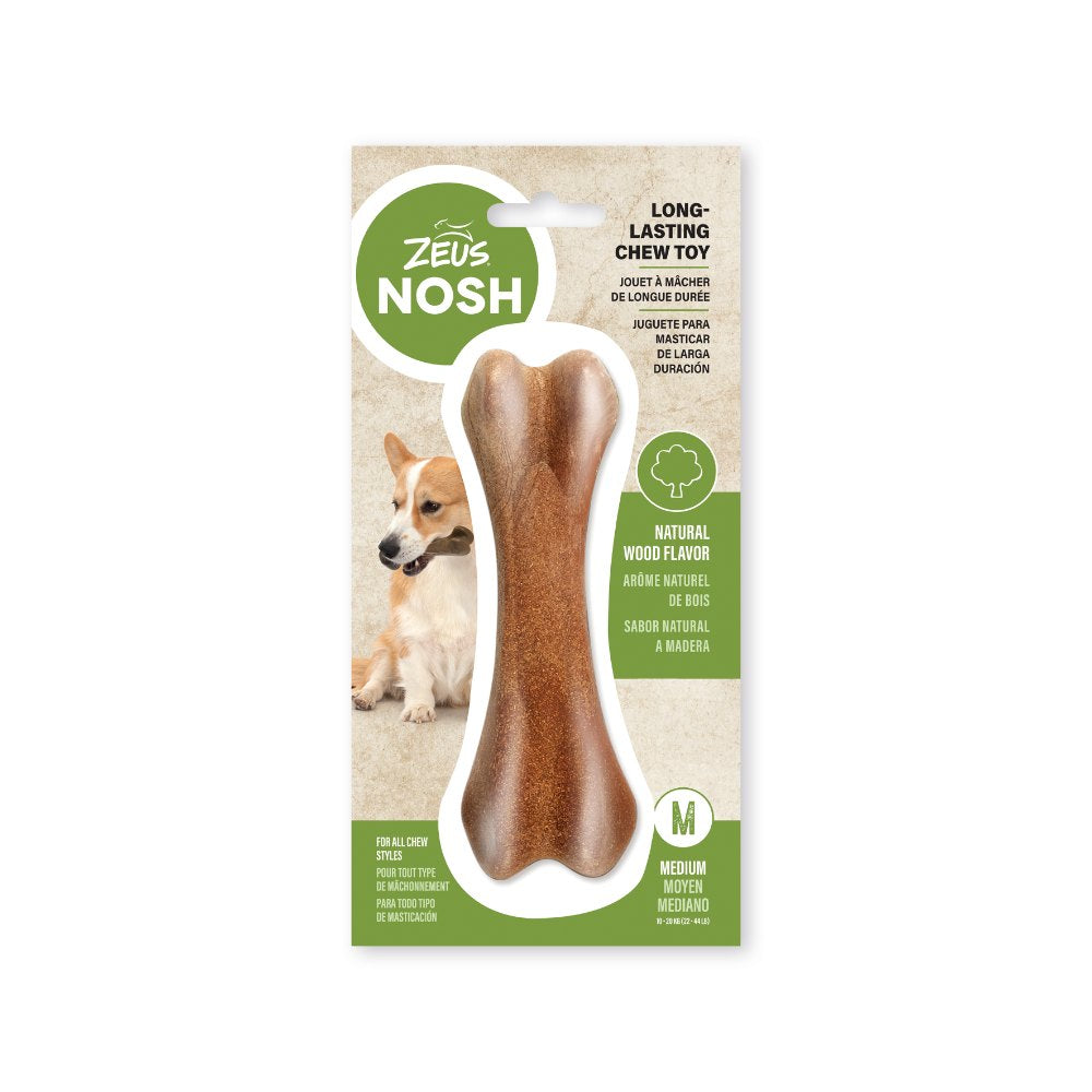 Hueso mordedor de madera y nylon Zeus Nosh 18cm